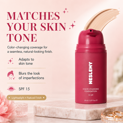 NESLEMY™ Adaptive Glow Foundation – A Monthly Ritual for Fresh-Looking Skin