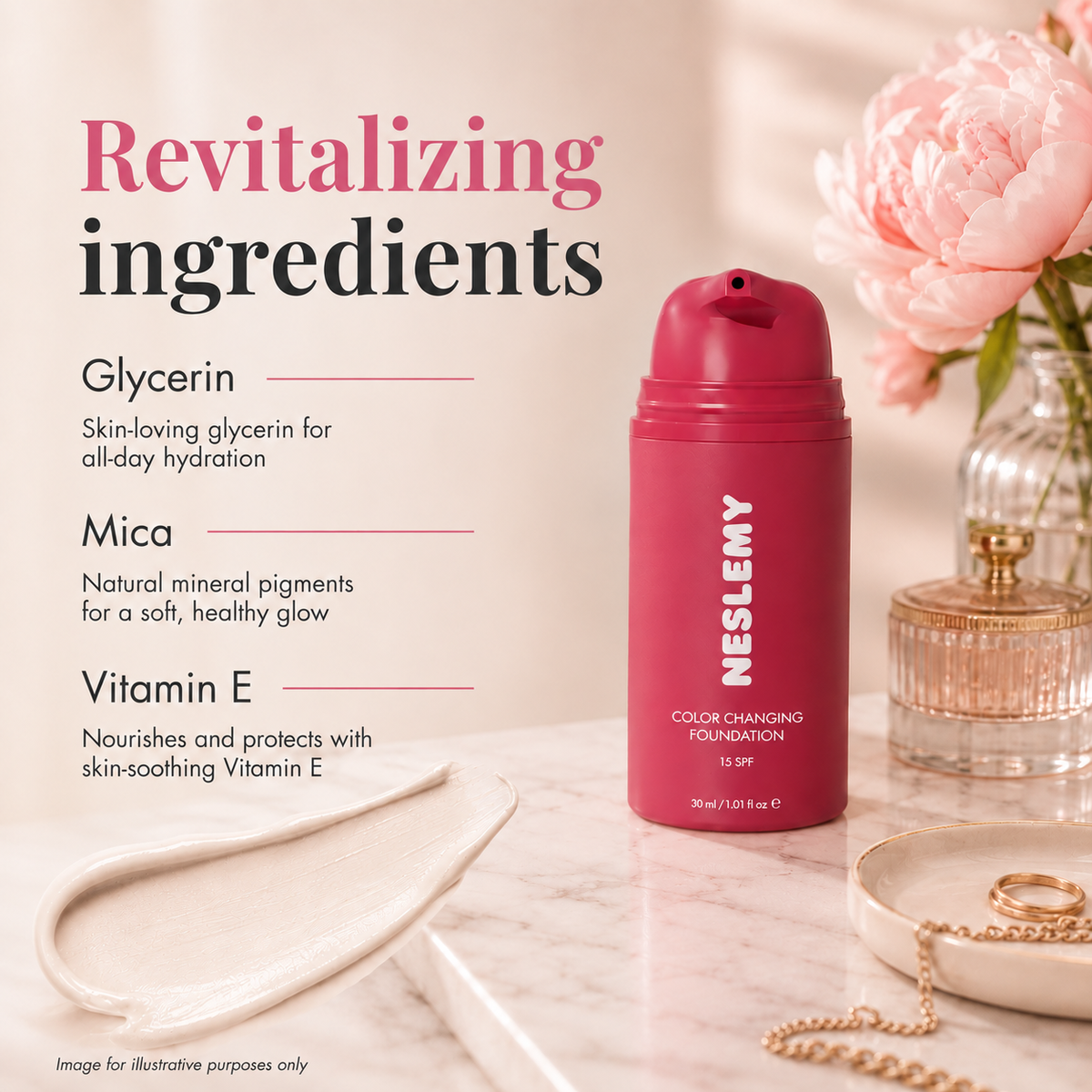 NESLEMY™ Adaptive Glow Foundation – A Monthly Ritual for Fresh-Looking Skin