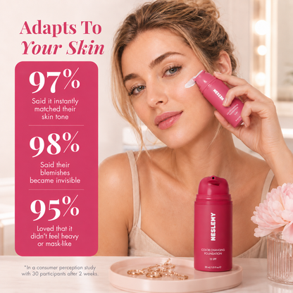 NESLEMY™ Adaptive Glow Foundation – A Monthly Ritual for Fresh-Looking Skin