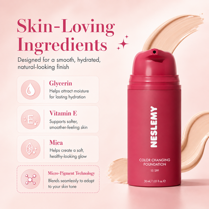 NESLEMY™ Adaptive Glow Foundation – A Monthly Ritual for Fresh-Looking Skin